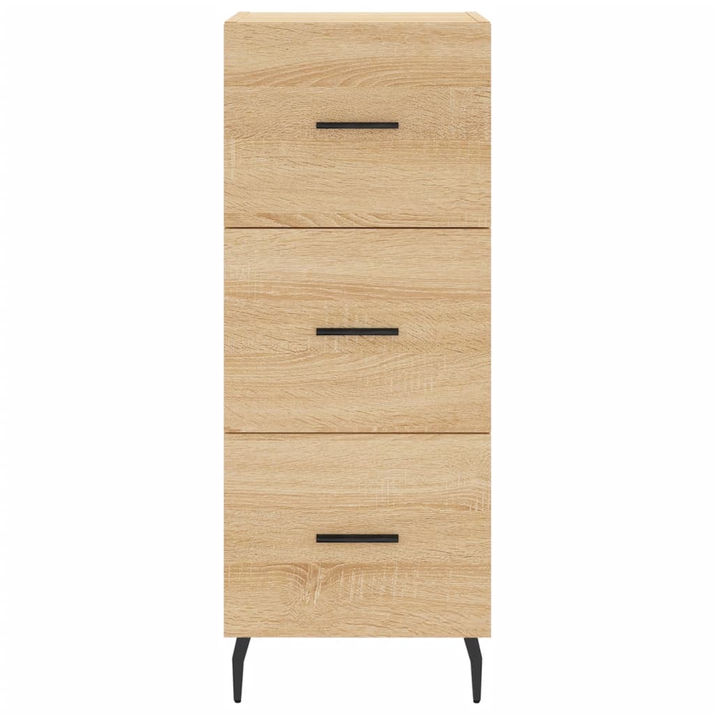 Highboard sonoma eik 34,5x34x180 cm konstruert tre