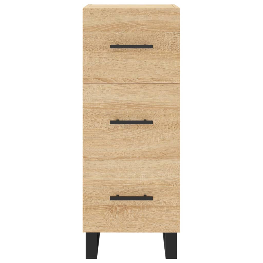 Highboard sonoma eik 34,5x34x180 cm konstruert tre