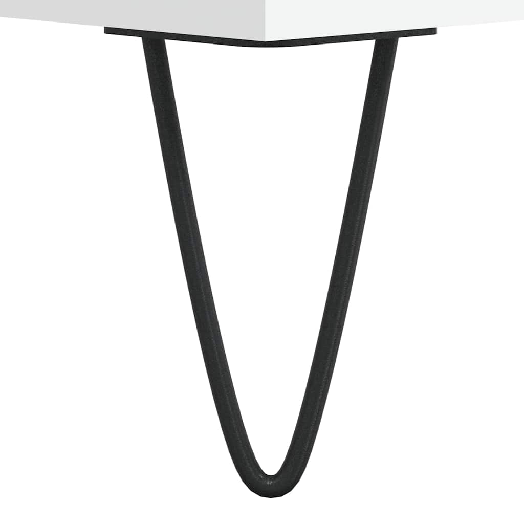 Highboard hvit 34,5x34x180 cm konstruert tre vidaXL