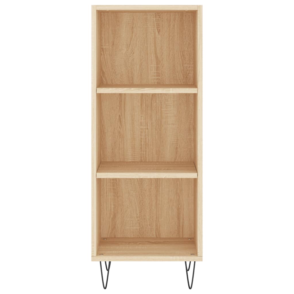 Highboard sonoma eik 34,5x34x180 cm konstruert tre