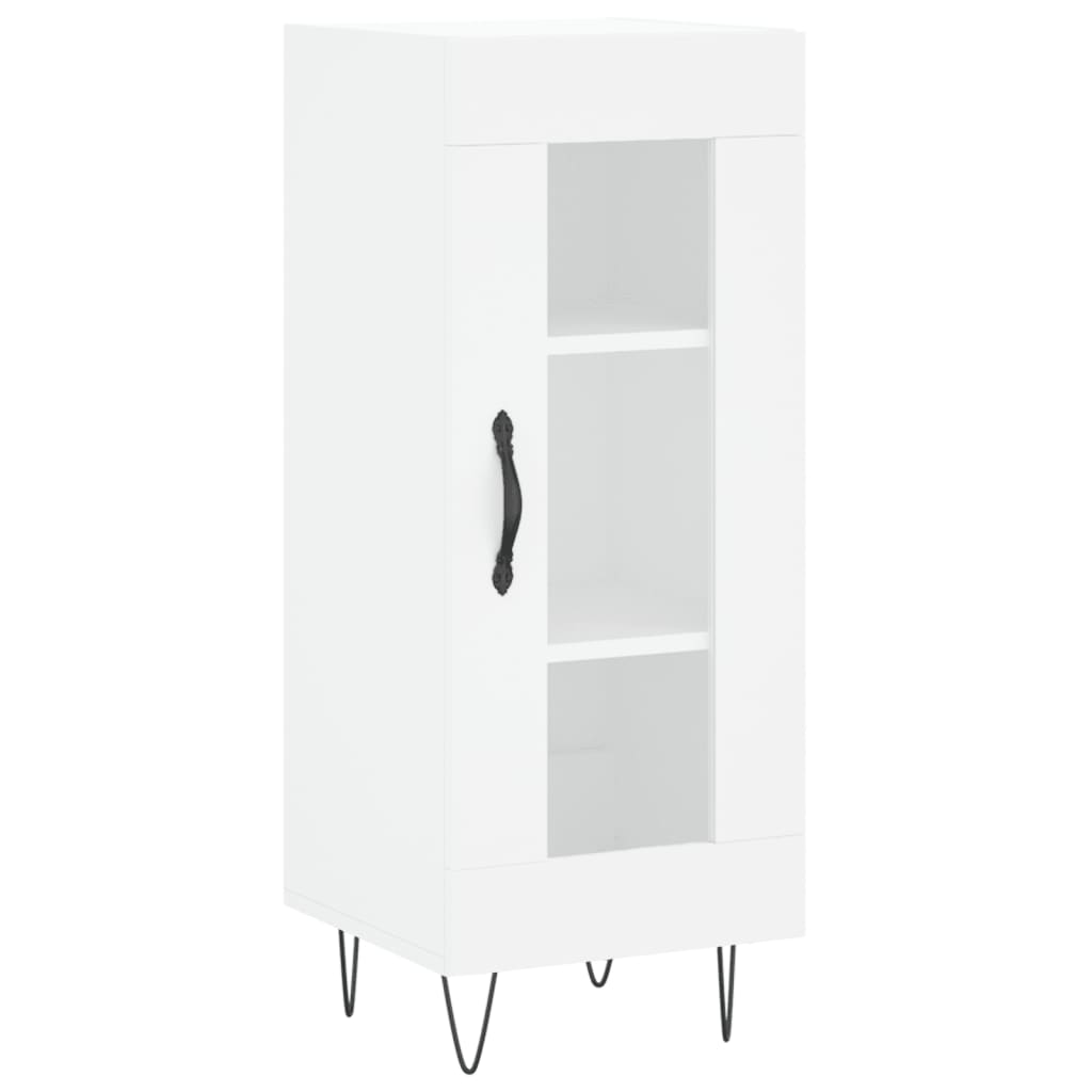 Highboard hvit 34,5x34x180 cm konstruert tre vidaXL