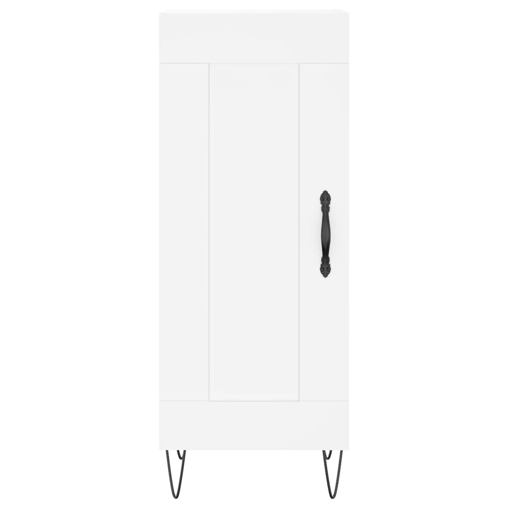 Highboard hvit 34,5x34x180 cm konstruert tre vidaXL