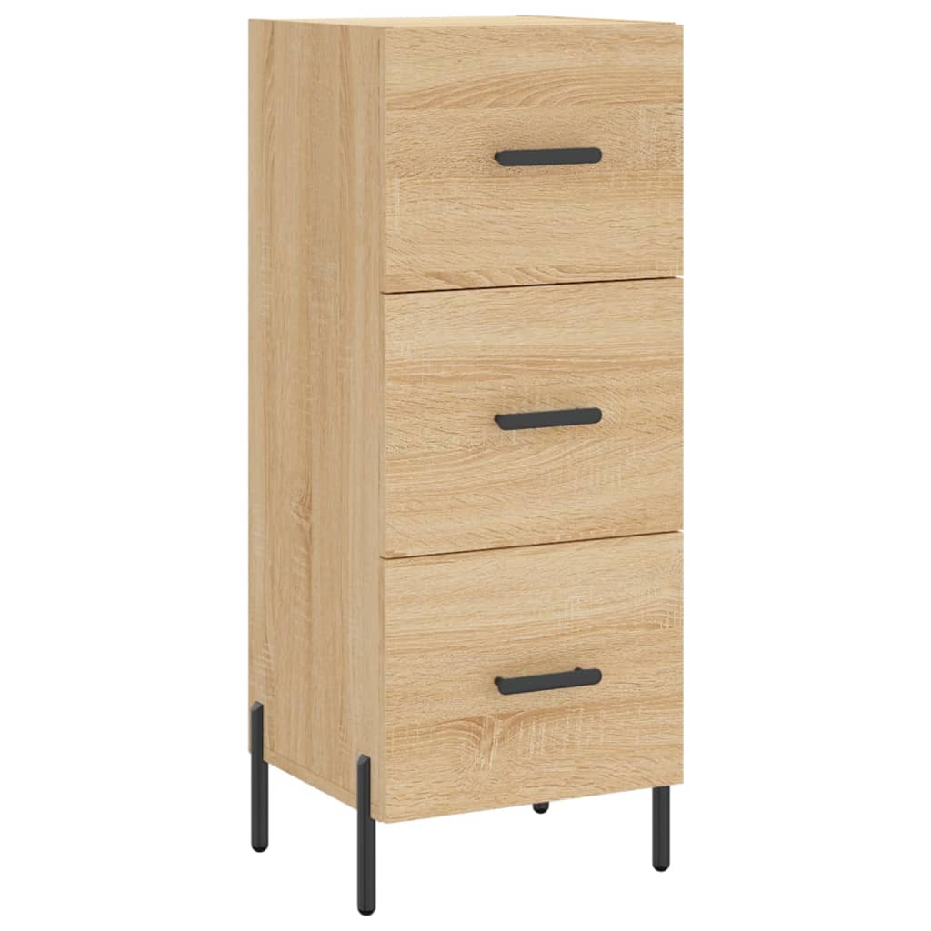 Highboard sonoma eik 34,5x34x180 cm konstruert tre
