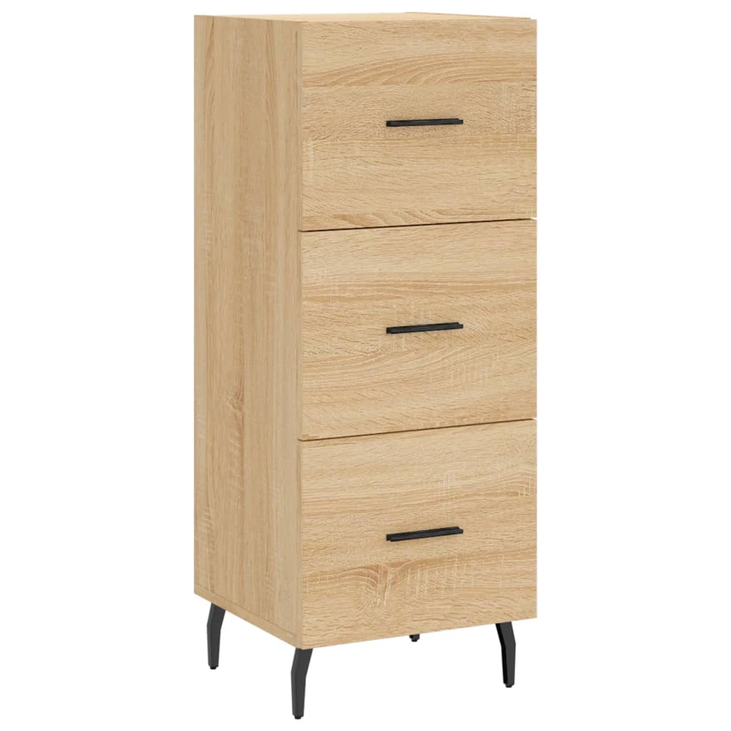 Highboard sonoma eik 34,5x34x180 cm konstruert tre
