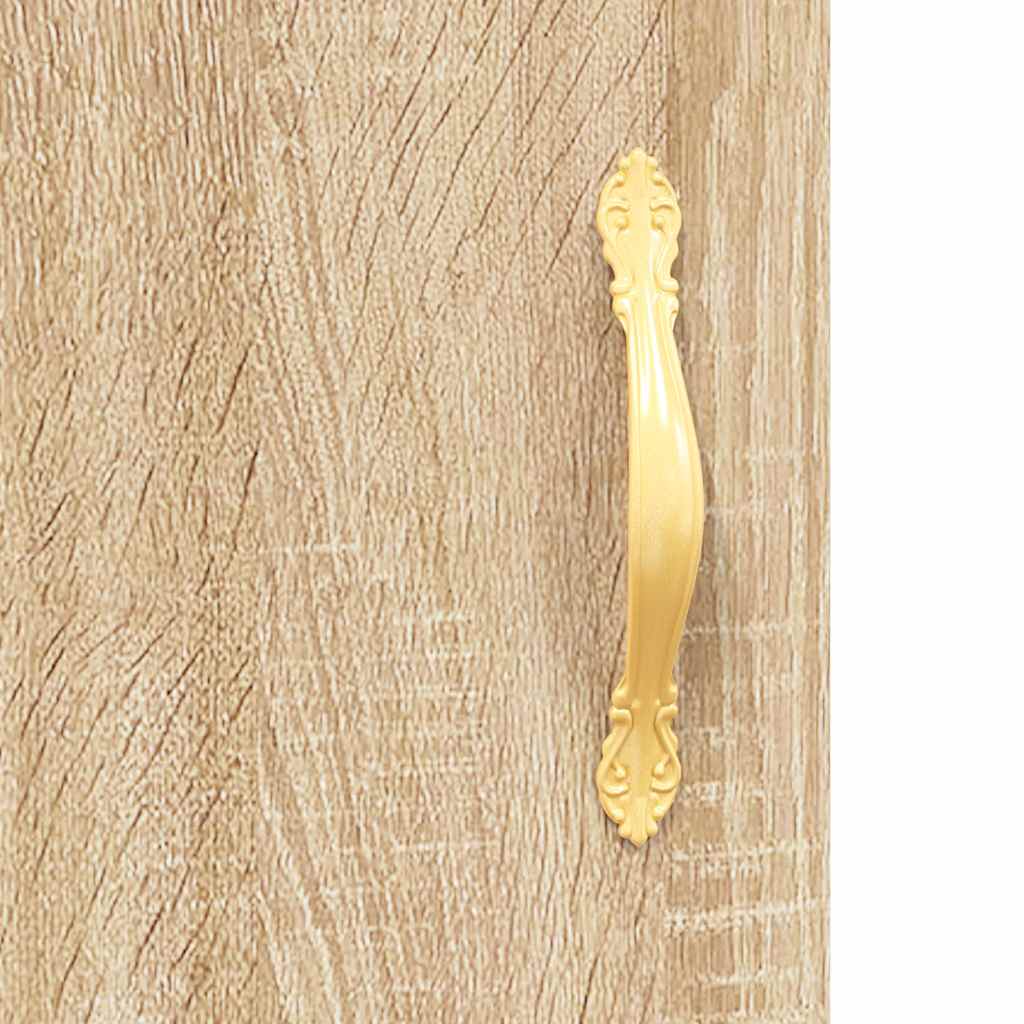 Highboard sonoma eik 69,5x34x180 cm konstruert tre