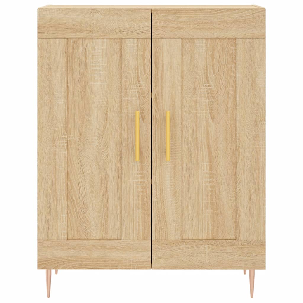 Highboard sonoma eik 69,5x34x180 cm konstruert tre