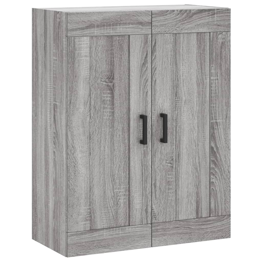 Highboard grå sonoma 69,5x34x180 cm konstruert tre