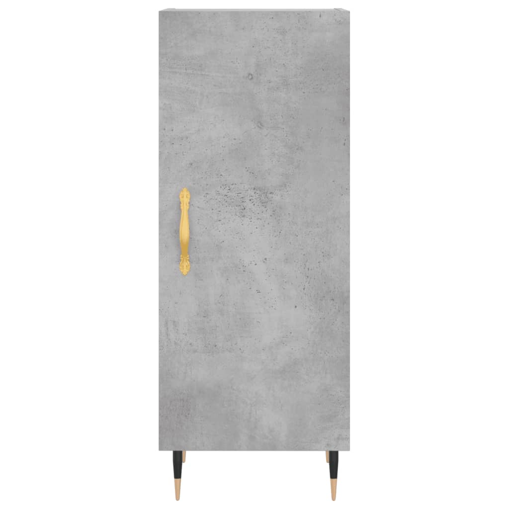 Highboard betonggrå 34,5x34x180 cm konstruert tre vidaXL