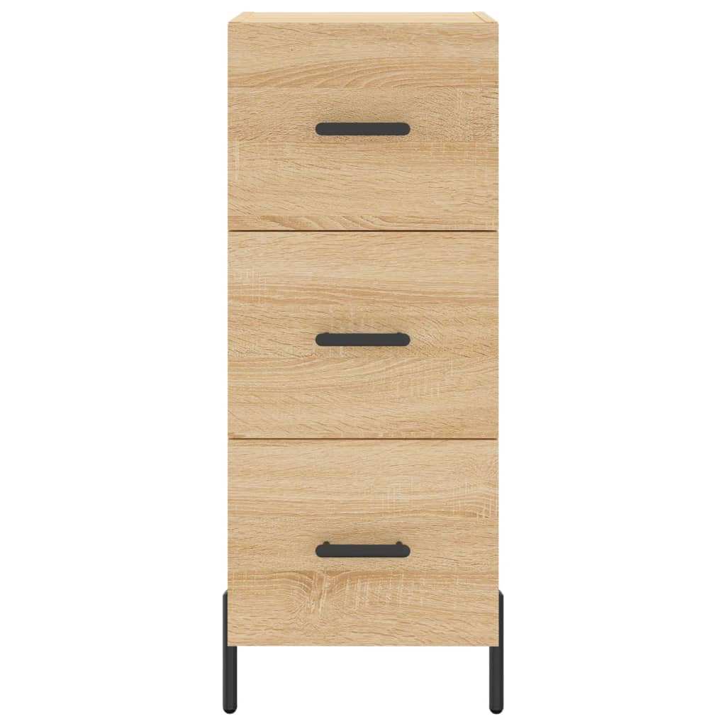 Highboard sonoma eik 34,5x34x180 cm konstruert tre