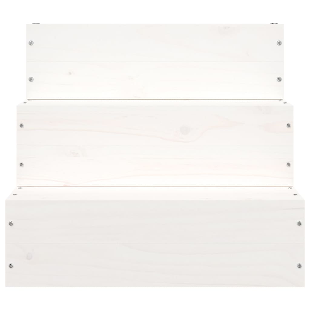 Kjæledyrstrapp hvit 40x37,5x35 cm heltre furu