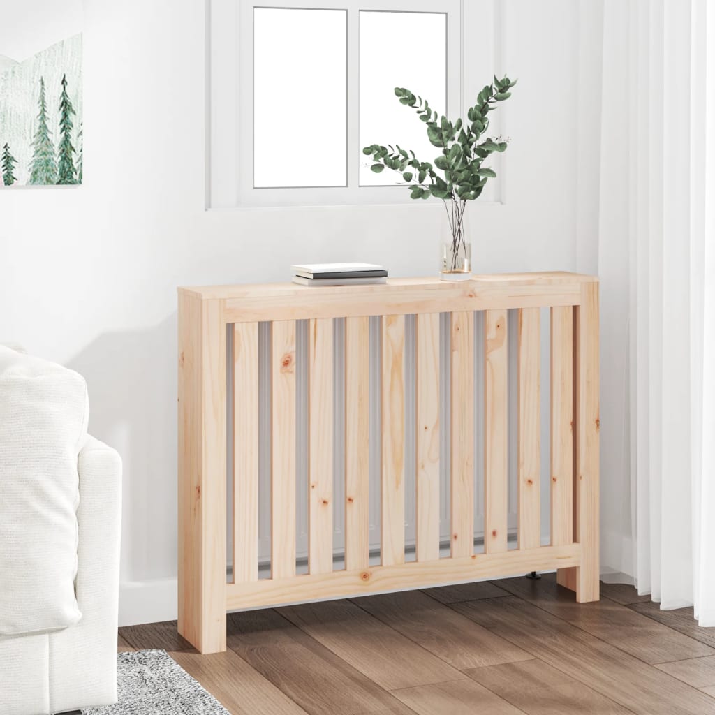 Radiatordeksel 108,5x19x84 cm heltre furu vidaXL