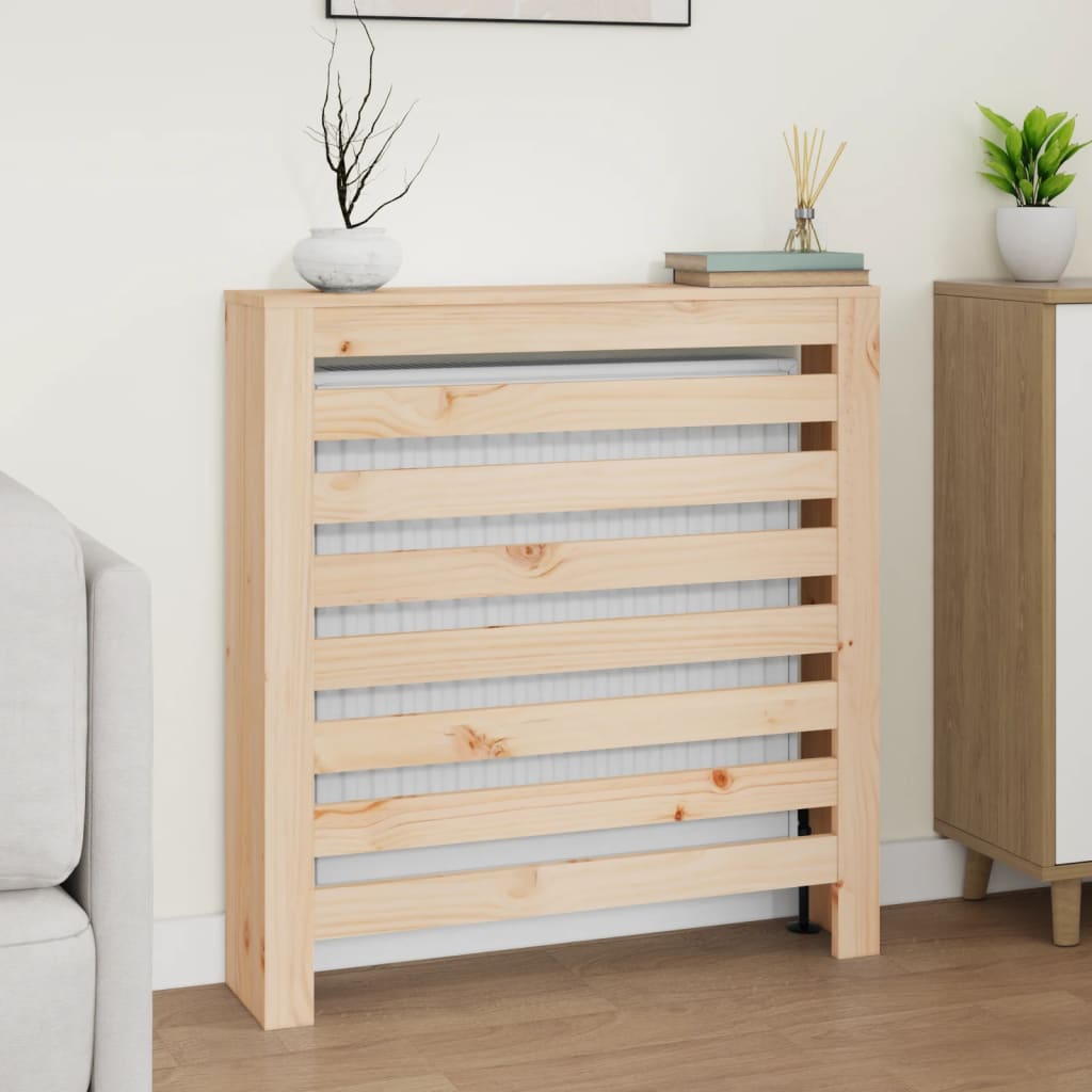 Radiatordeksel 79,5x19x84 cm heltre furu vidaXL
