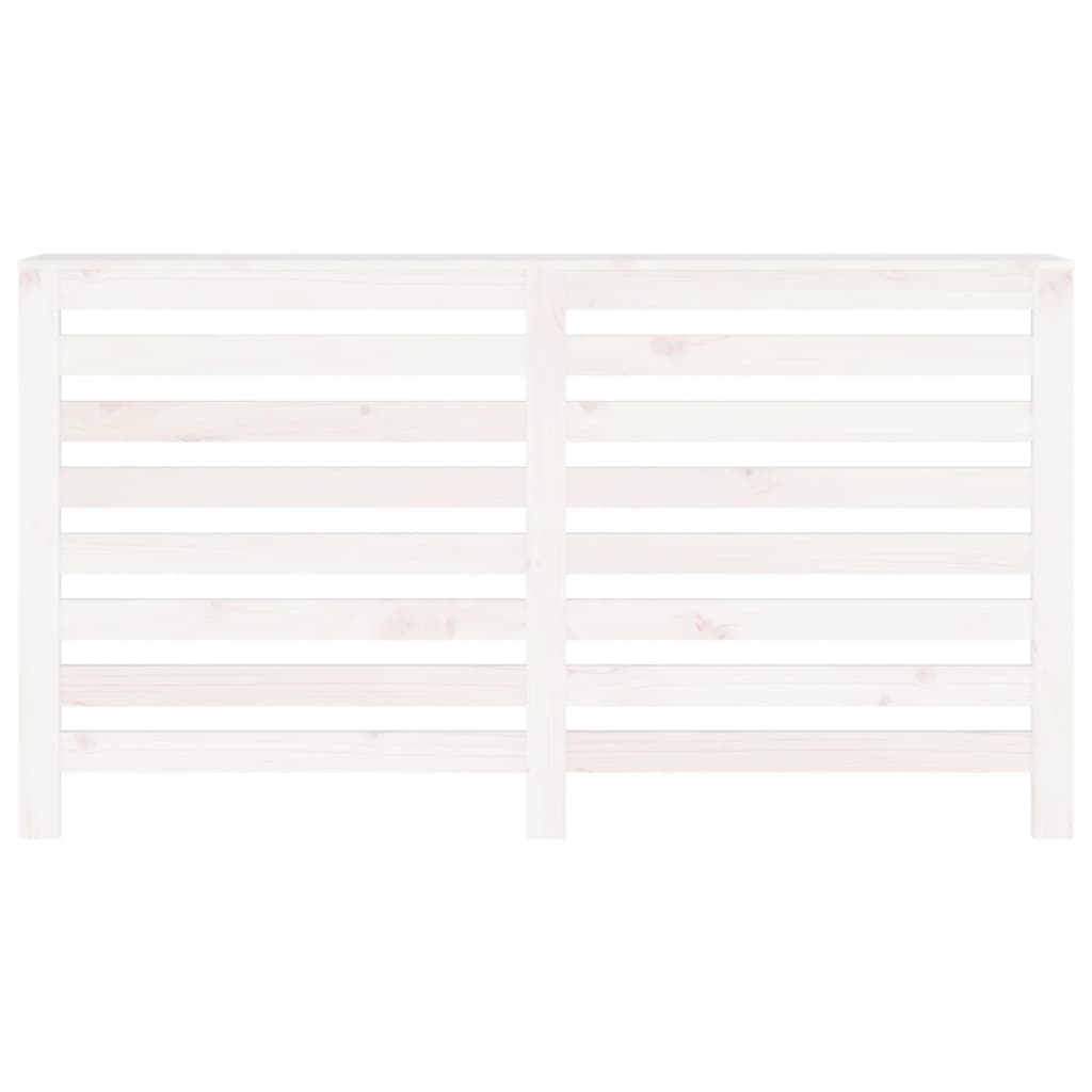 Radiatordeksel hvit 153x19x84 cm heltre furu vidaXL