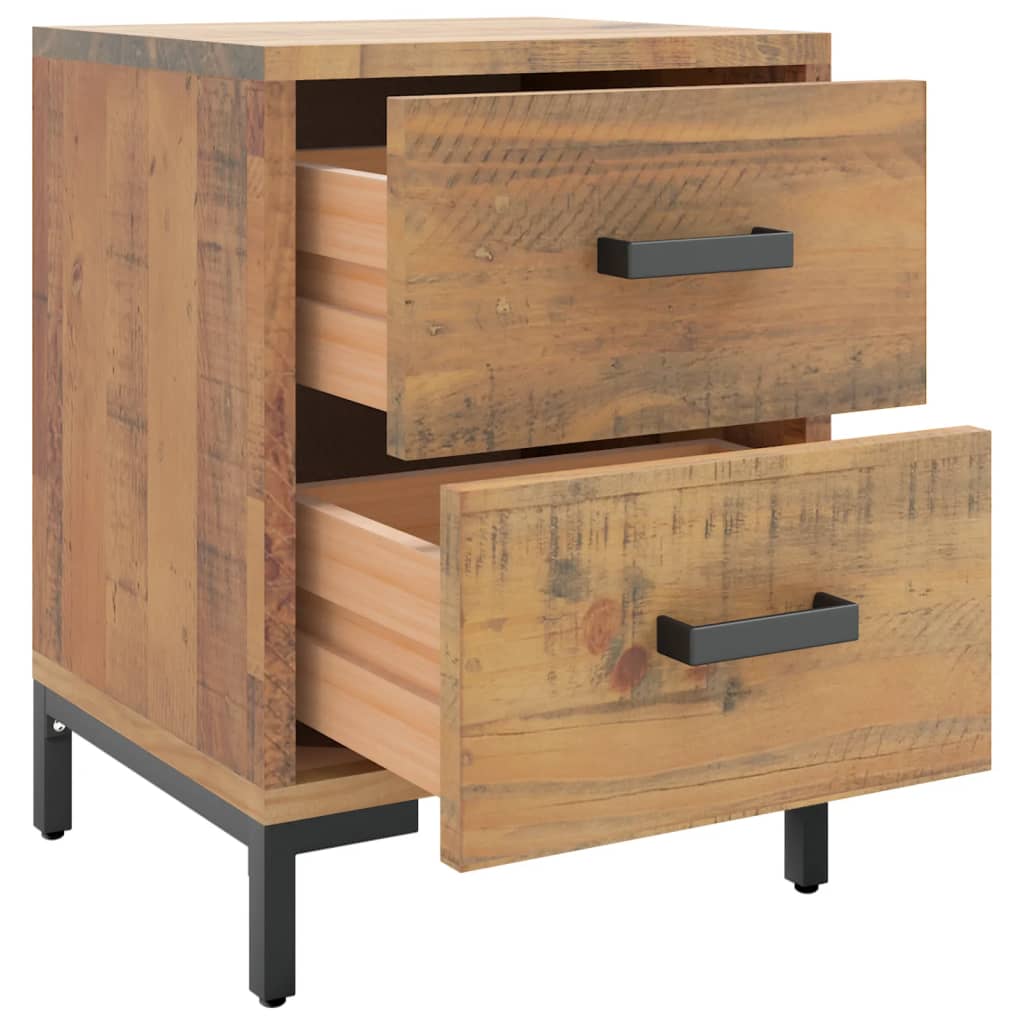 Nattbord 2 stk 36x30x45 cm heltre furu
