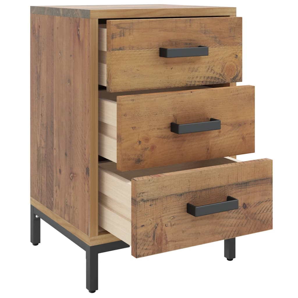 Nattbord 2 stk 40x30x55 cm heltre furu