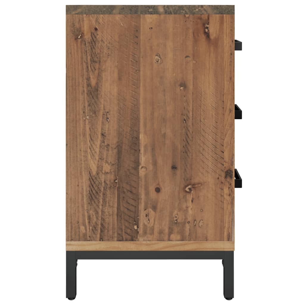 Nattbord 2 stk 40x30x55 cm heltre furu