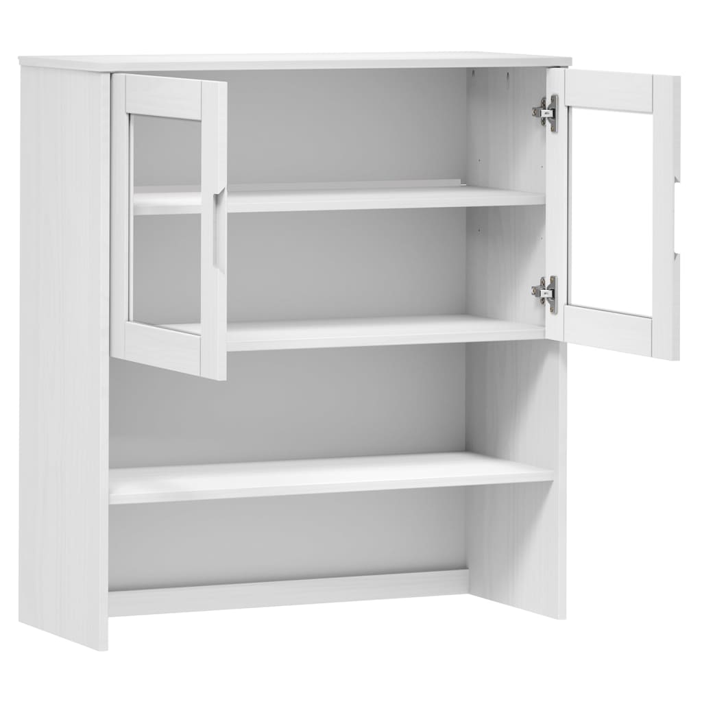 Skjenketopp MOLDE hvit 90x35x100 cm heltre furu