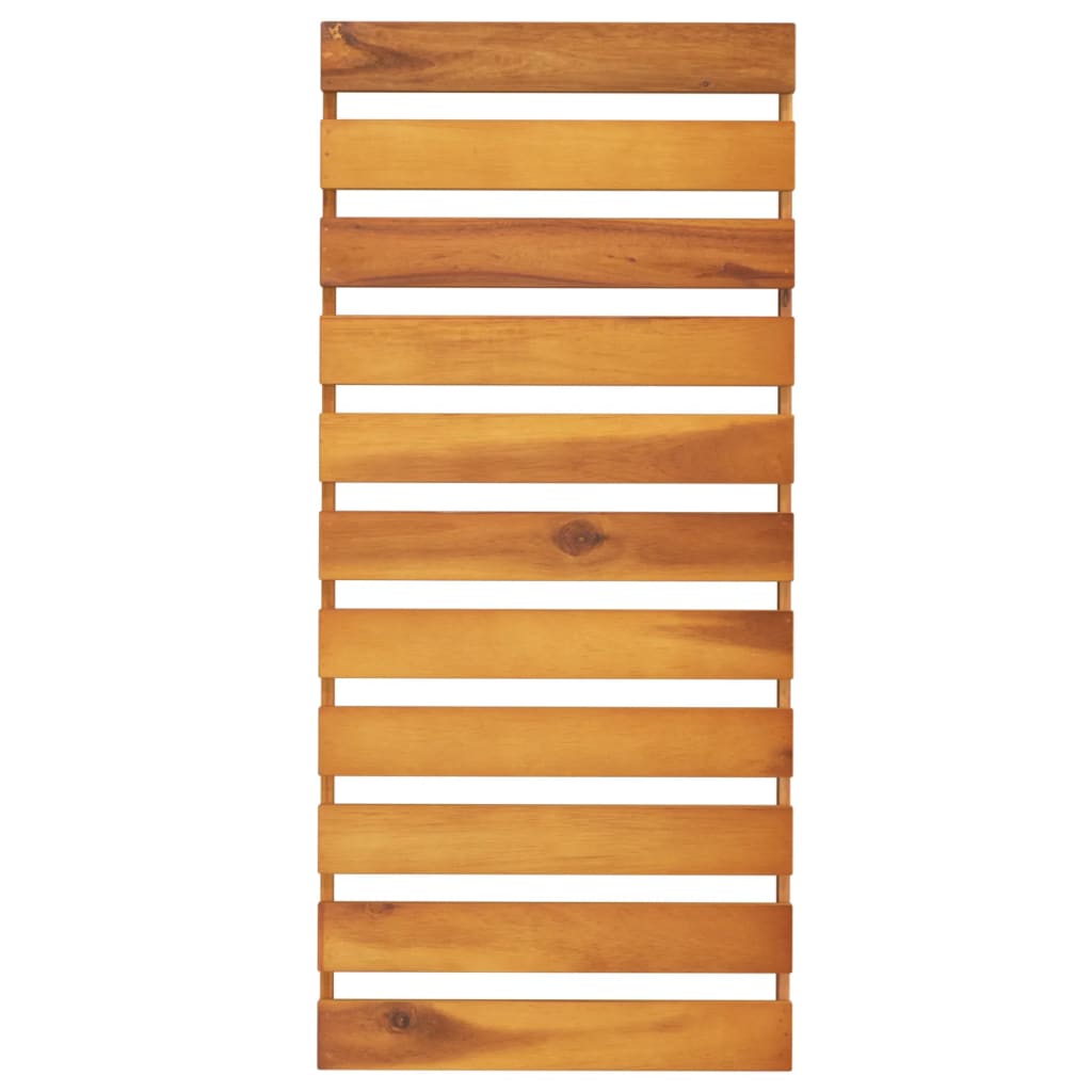 Sammenleggbar hylle 3 lag brun 70x31x63 cm heltre akasie