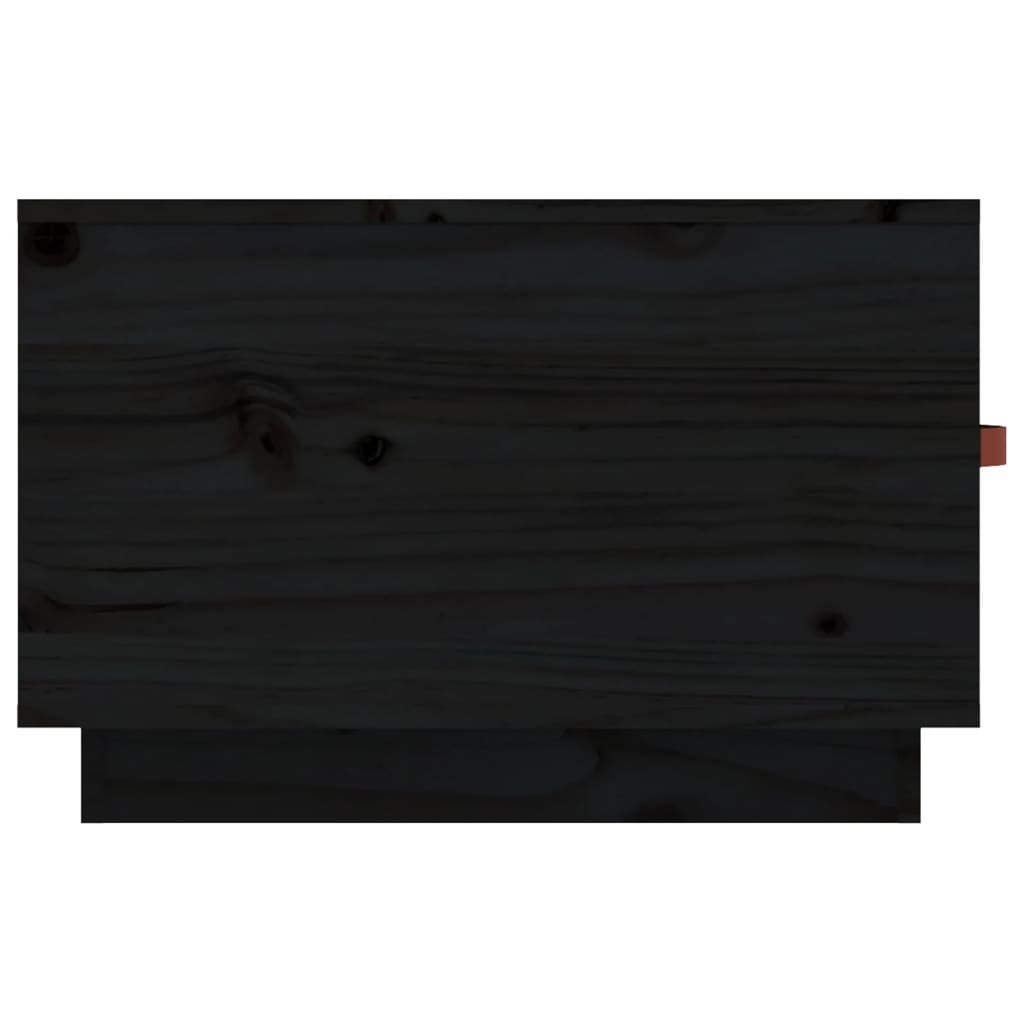 Salongbord svart 60x53x35 cm heltre furu