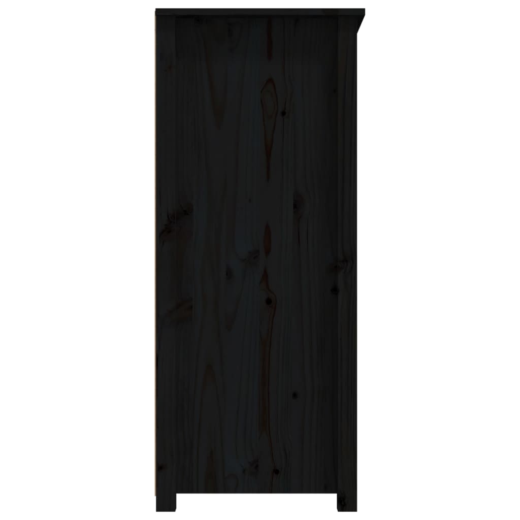 Skjenk svart 83x41,5x100 cm heltre furu