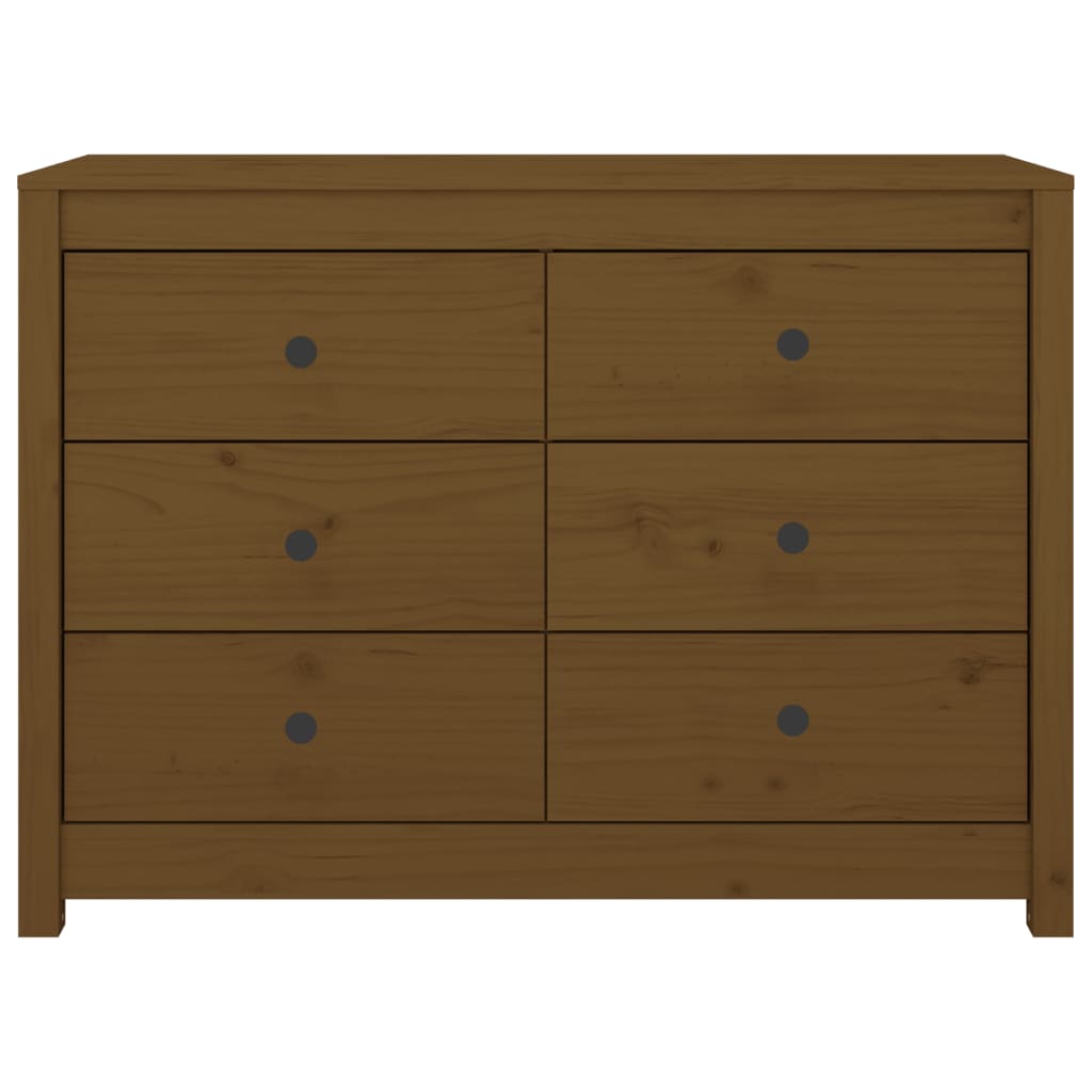 Sideskap honningbrun 100x40x72 cm heltre furu