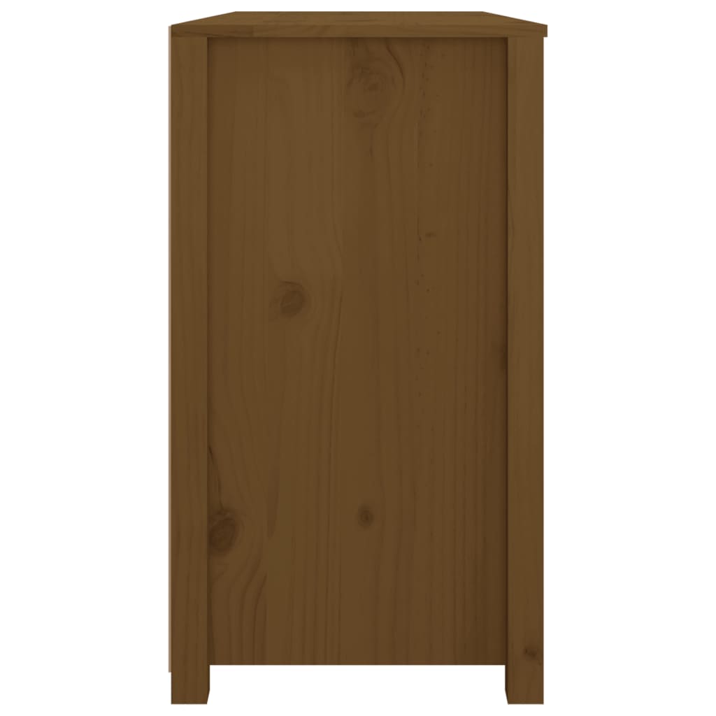 Sideskap honningbrun 100x40x72 cm heltre furu