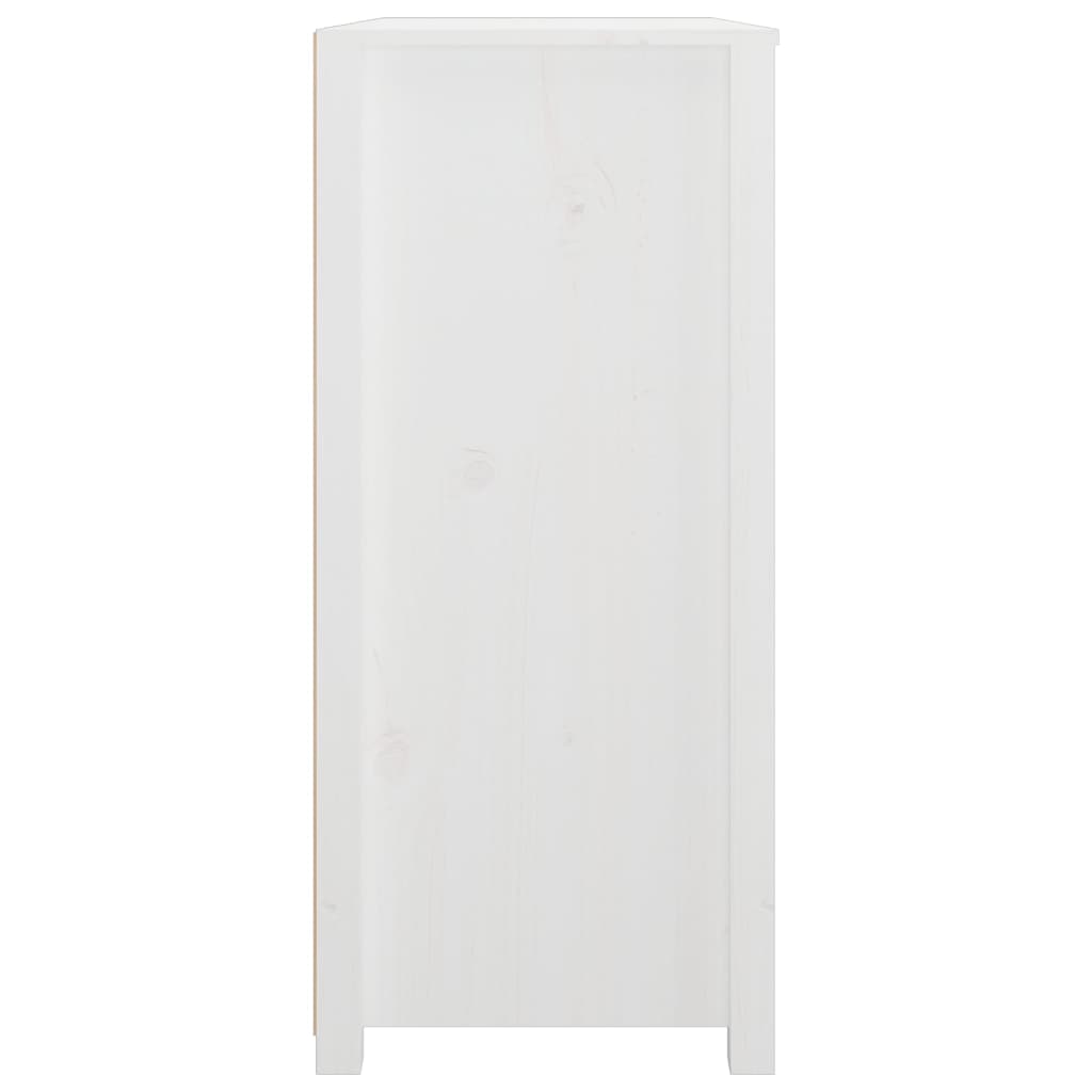 Sideskap hvit 100x40x90 cm heltre furu