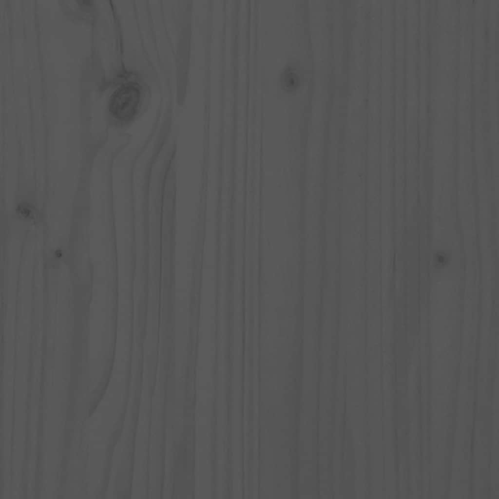Sideskap grå 100x40x90 cm heltre furu