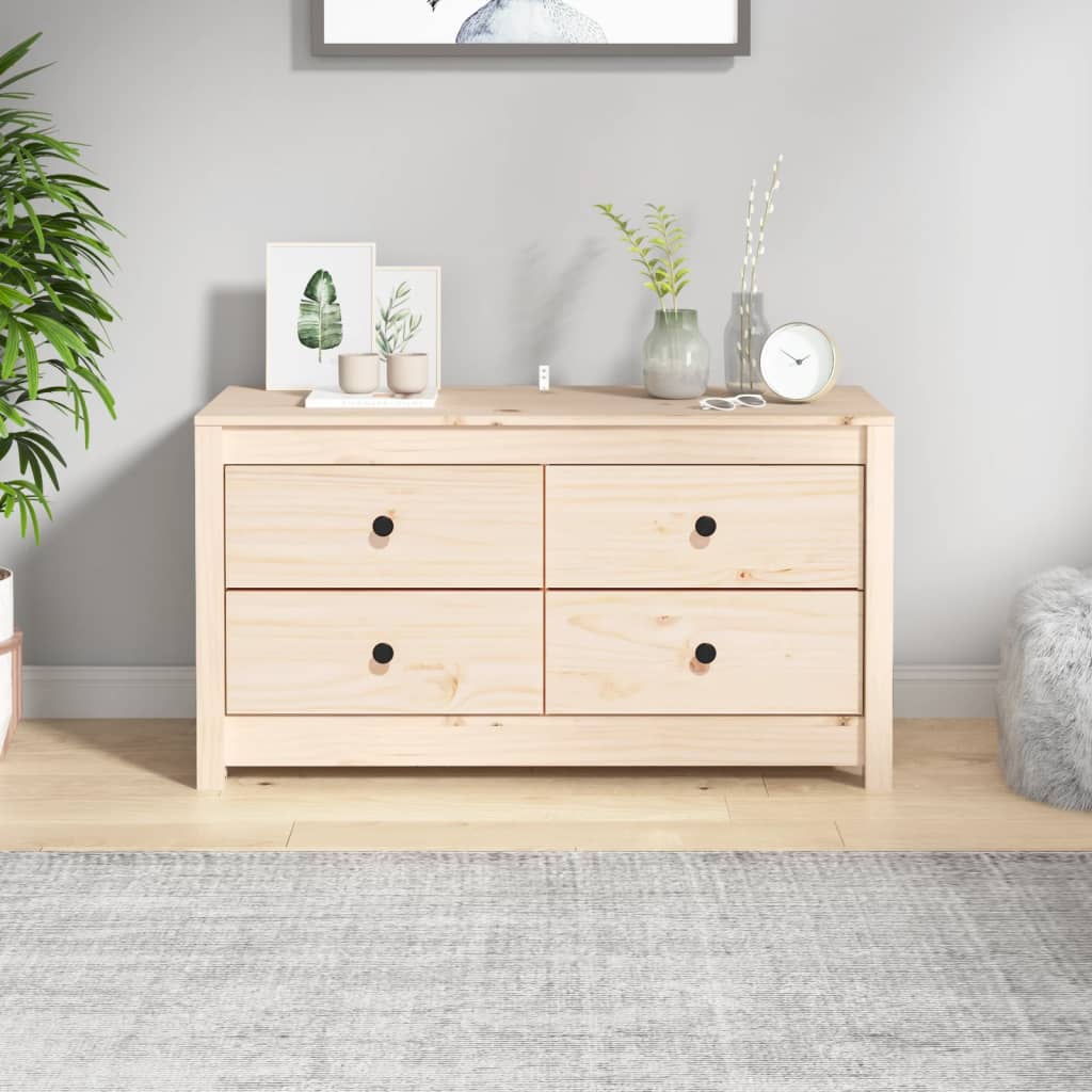 Sideskap 100x40x54 cm heltre furu