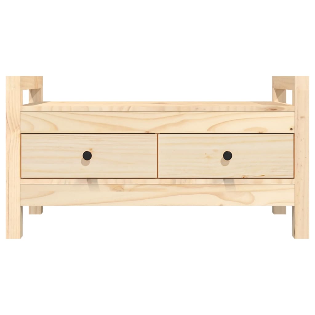 Gangbenk 80x40x43 cm heltre furu