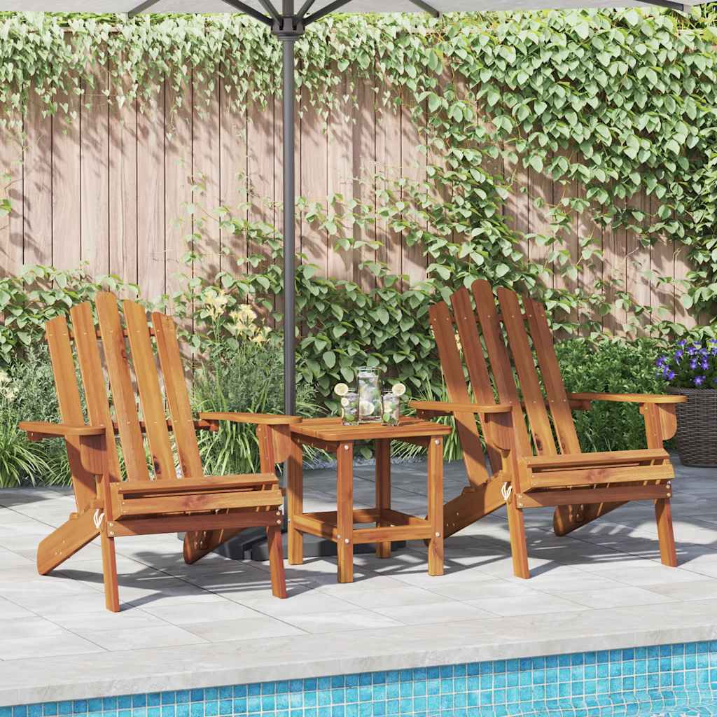 Adirondack-hagestoler 2 stk heltre akasie vidaXL