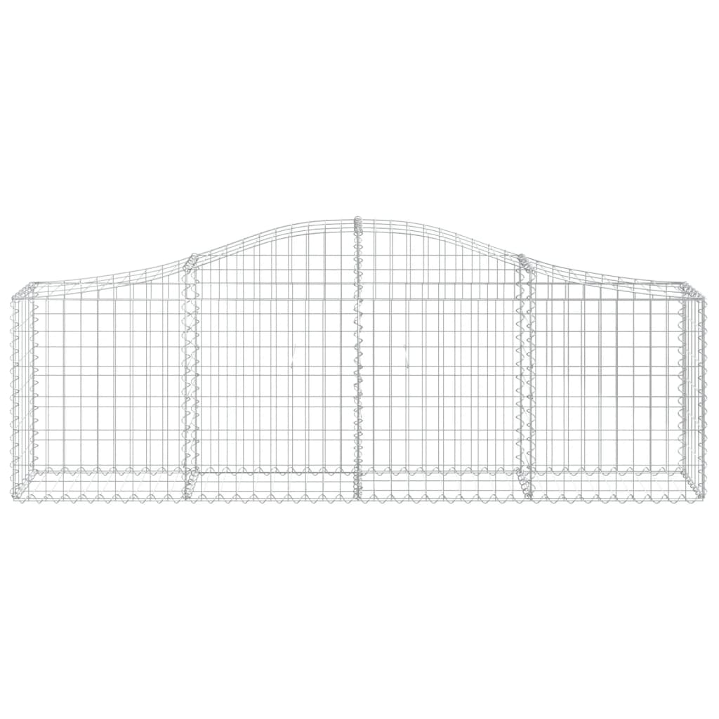 Gabionkurver buede 13 stk 200x30x60/80 cm galvanisert jern
