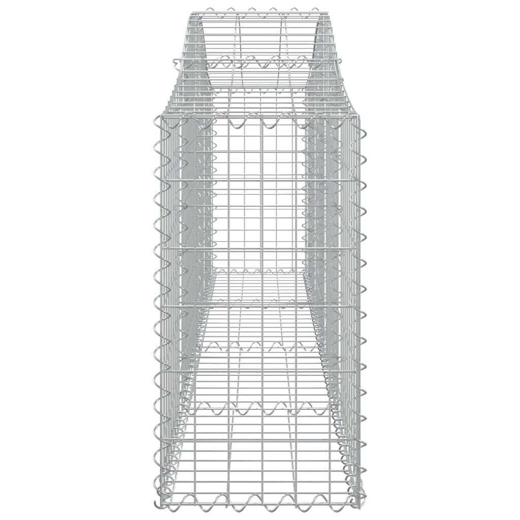 Gabionkurver buede 20 stk 200x30x60/80 cm galvanisert jern