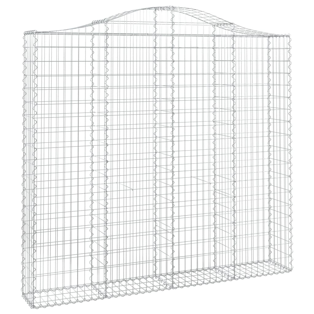 Gabionkurver buede 5 stk 200x30x180/200 cm galvanisert jern