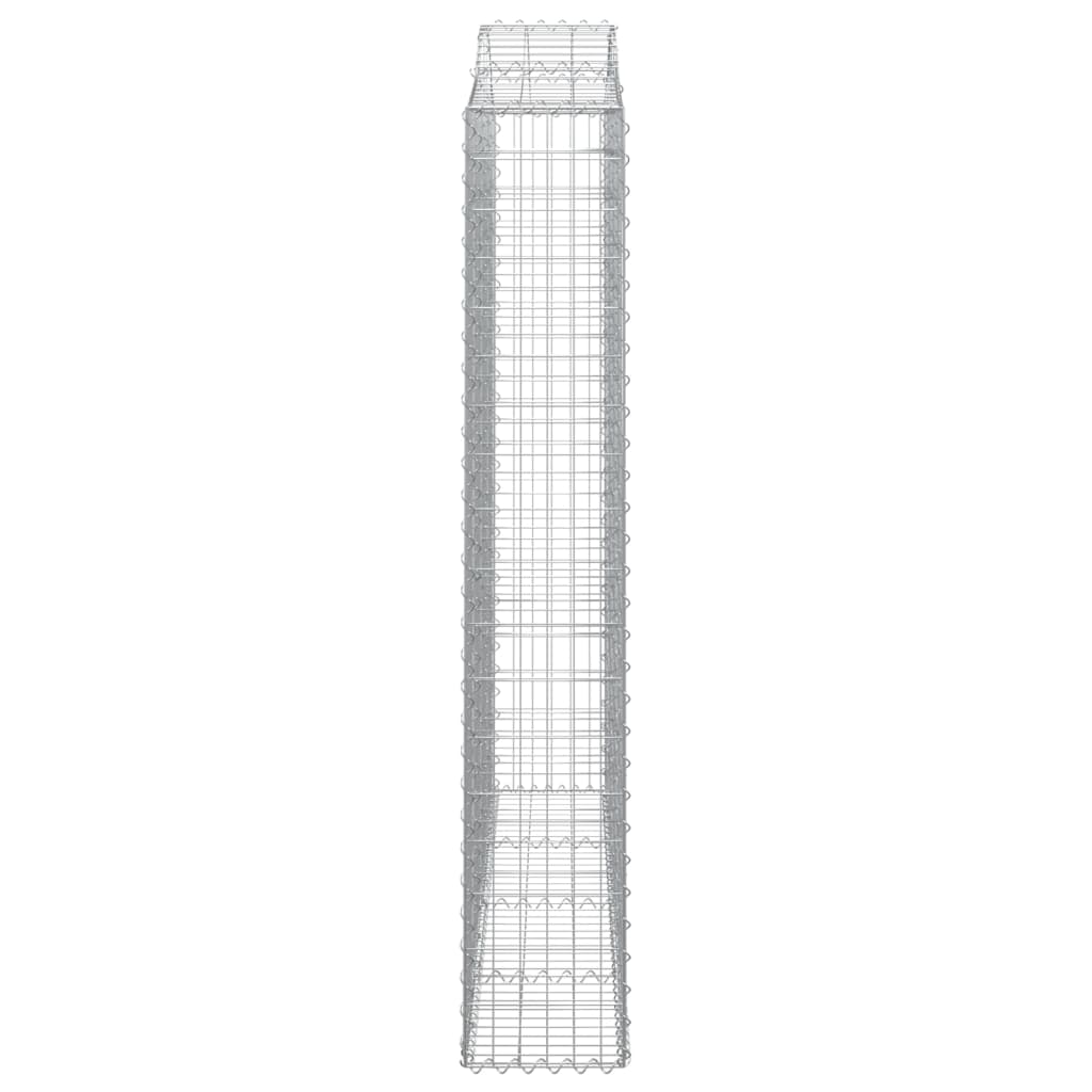 Gabionkurver buede 5 stk 200x30x180/200 cm galvanisert jern