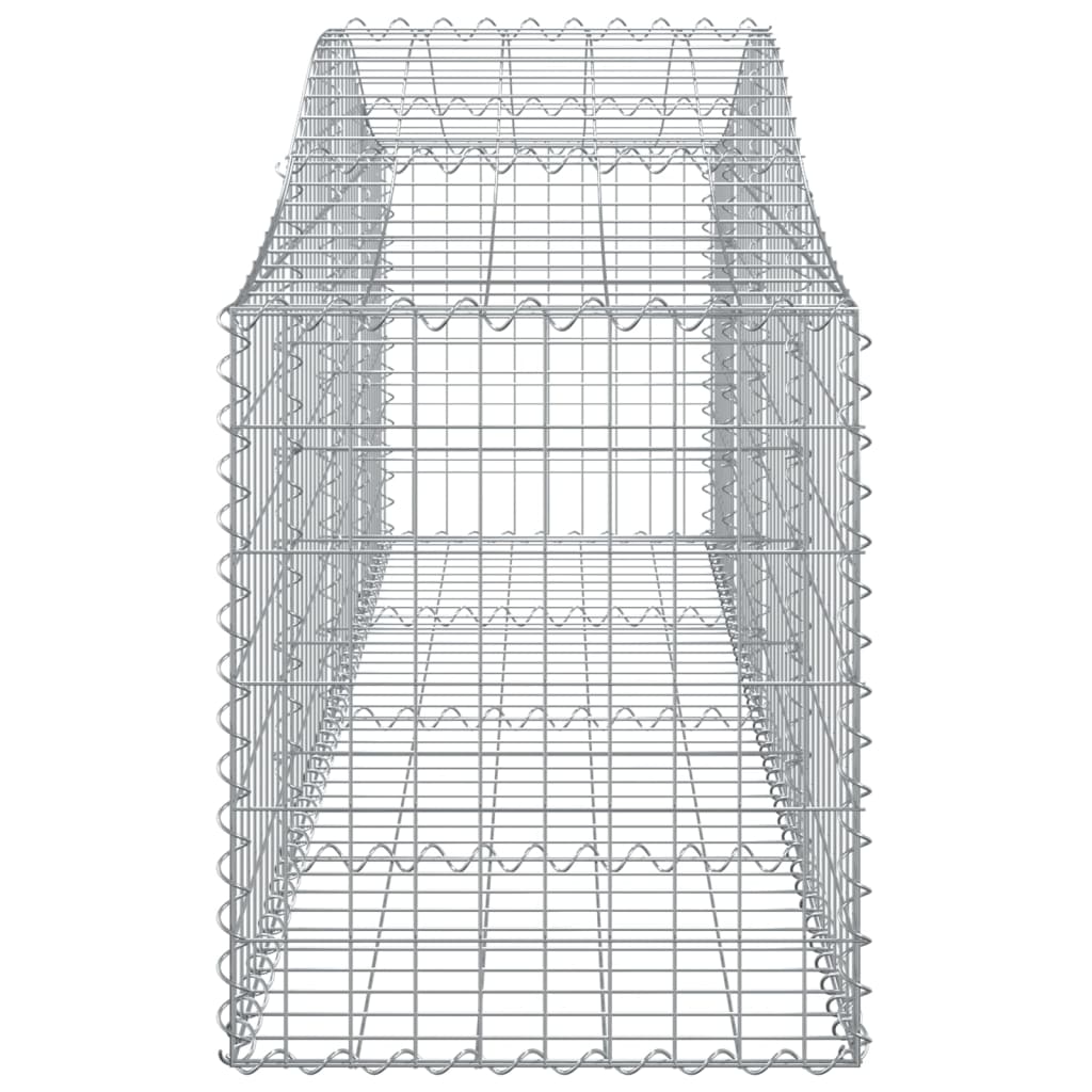 Gabionkurver buede 11 stk 200x50x60/80 cm galvanisert jern