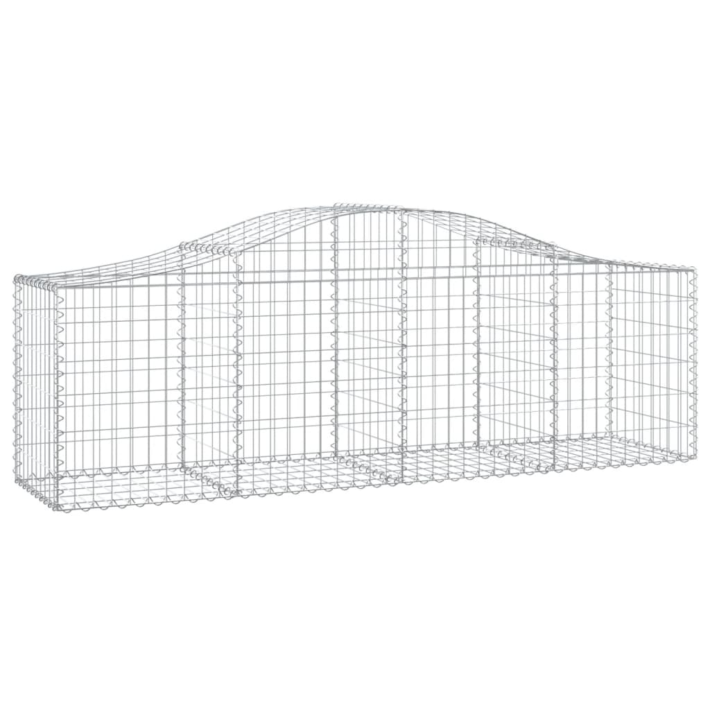 Gabionkurver buede 13 stk 200x50x60/80 cm galvanisert jern