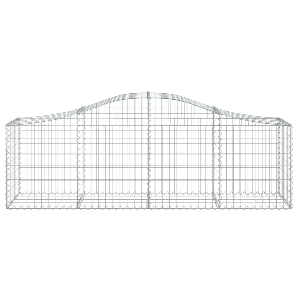 Gabionkurver buede 13 stk 200x50x60/80 cm galvanisert jern