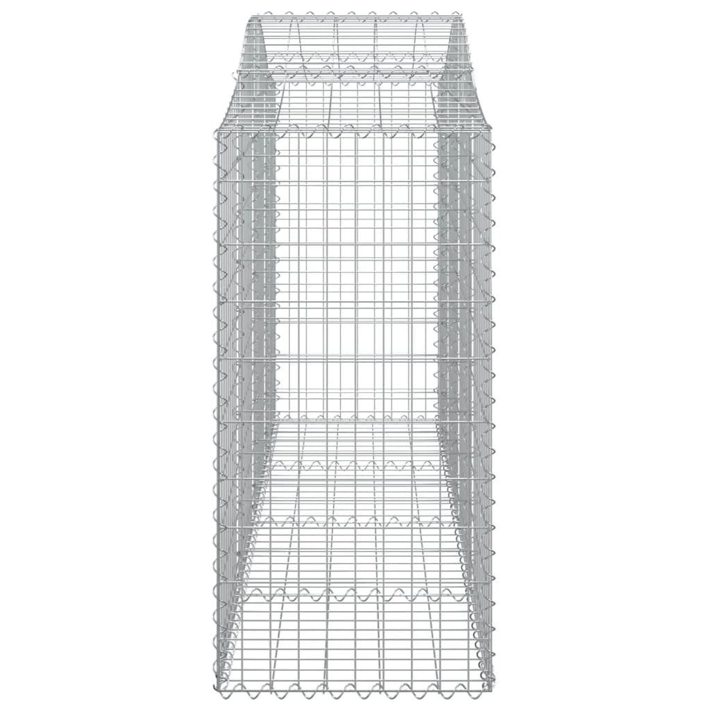 Gabionkurver buede 7 stk 200x50x100/120 cm galvanisert jern