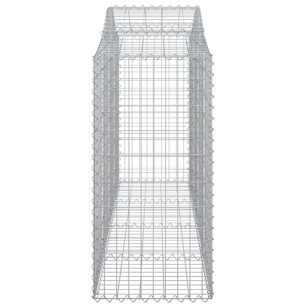 Gabionkurver buede 8 stk 200x50x120/140 cm galvanisert jern
