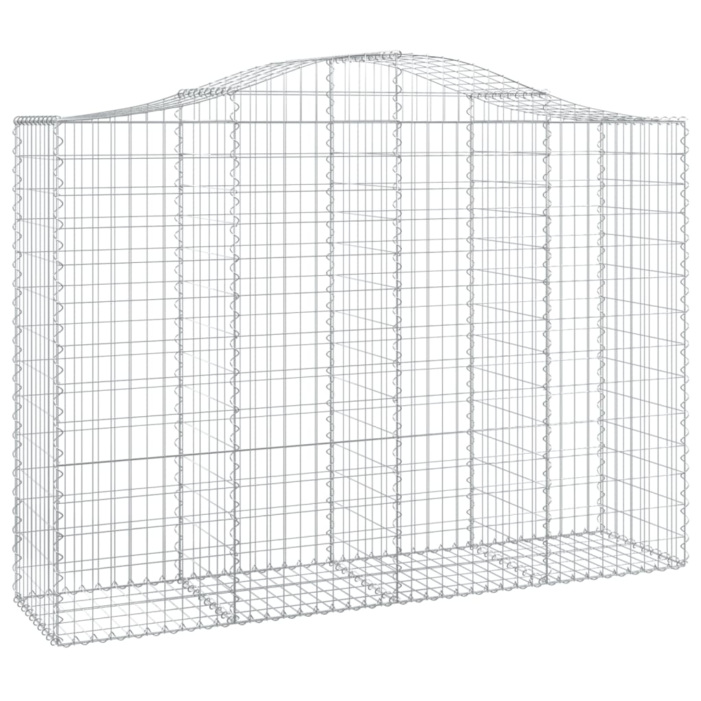 Gabionkurver buede 14 stk 200x50x140/160 cm galvanisert jern