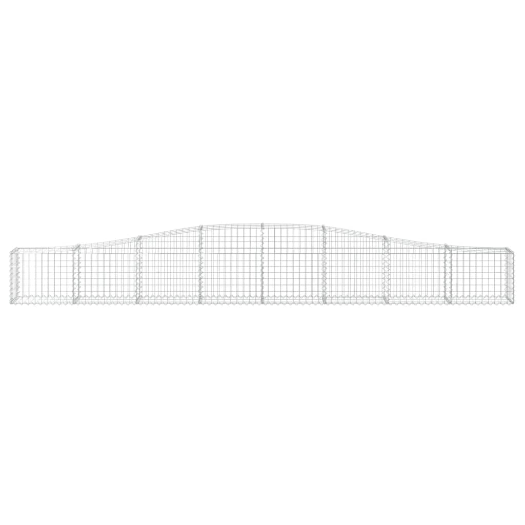 Gabionkurver buede 8 stk 400x30x40/60 cm galvanisert jern