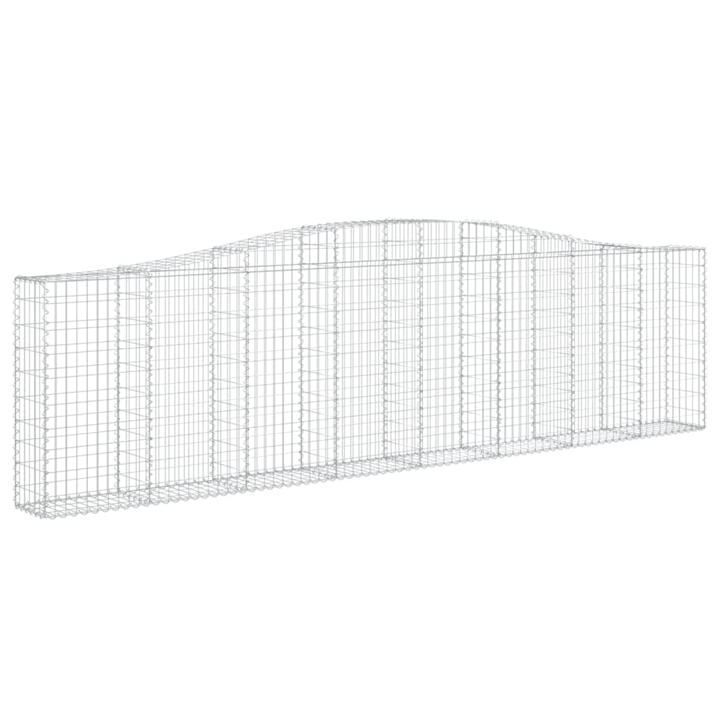 Gabionkurver buede 3 stk 400x30x100/120 cm galvanisert jern