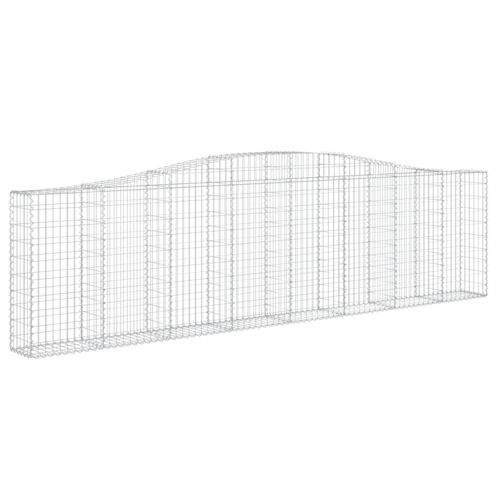 Gabionkurver buede 10 stk 400x30x100/120 cm galvanisert jern
