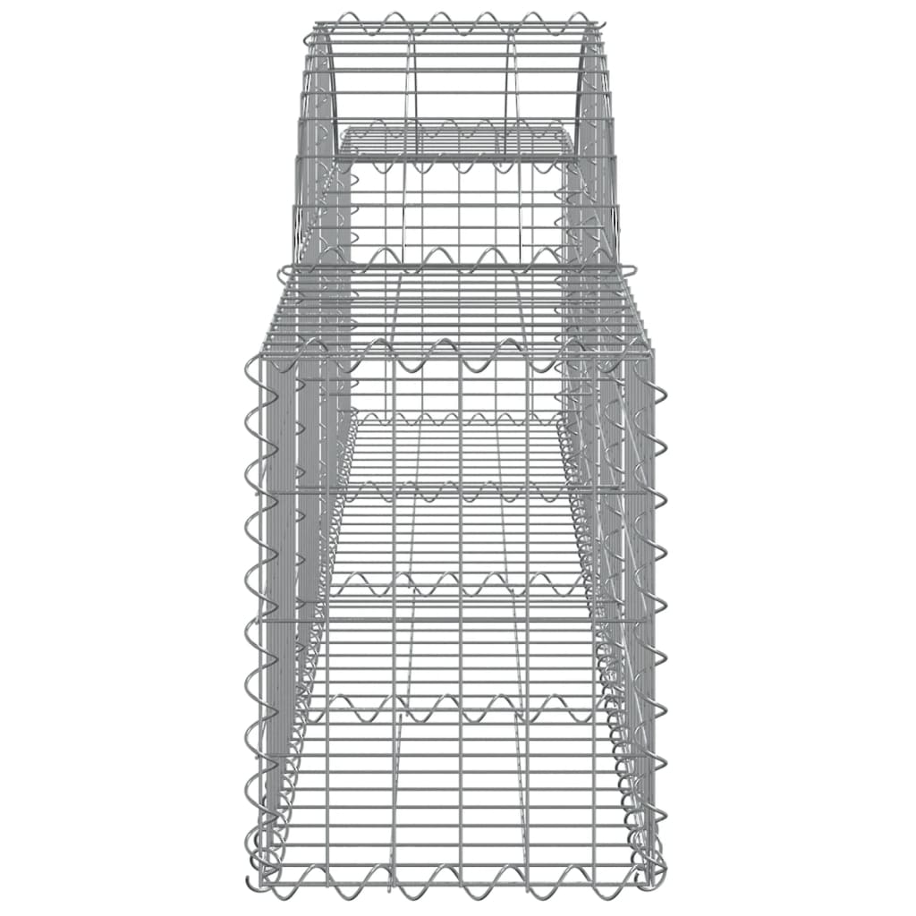 Gabionkurver buede 13 stk 200x30x40/60 cm galvanisert jern