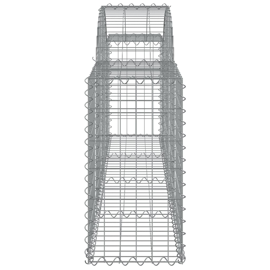 Gabionkurver buede 25 stk 200x30x60/80 cm galvanisert jern