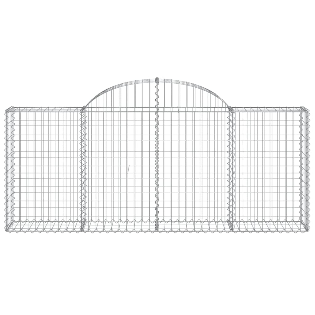 Gabionkurver buede 30 stk 200x30x80/100 cm galvanisert jern