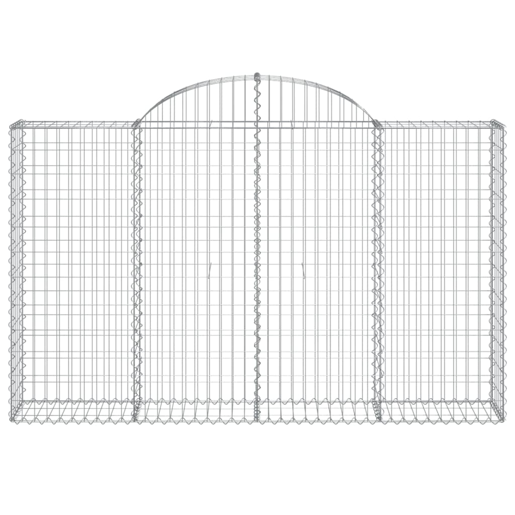 Gabionkurver buede 13 stk 200x30x120/140 cm galvanisert jern