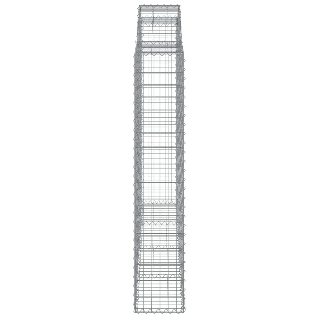 Gabionkurver buede 3 stk 200x30x160/180 cm galvanisert jern vidaXL
