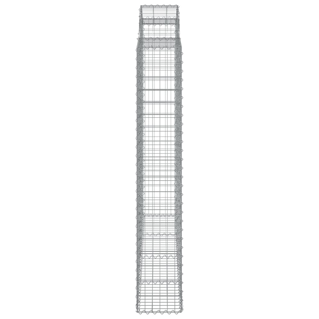 Gabionkurver buede 3 stk 200x30x180/200 cm galvanisert jern